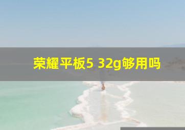 荣耀平板5 32g够用吗